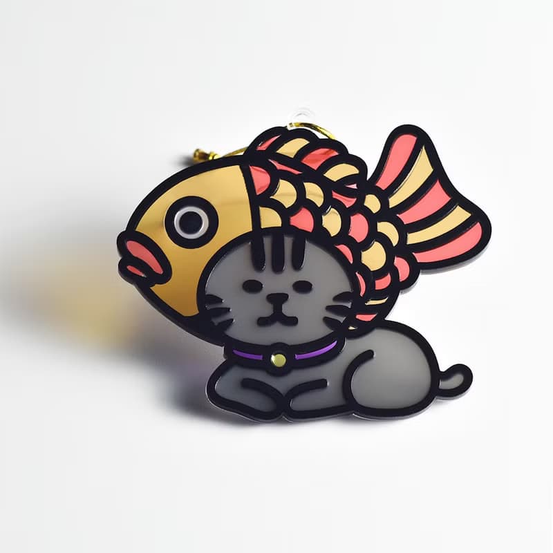 鯛魚燒 鯛魚貓 掛飾 l 龍年 福貼 揮春 春聯 招財貓 日系