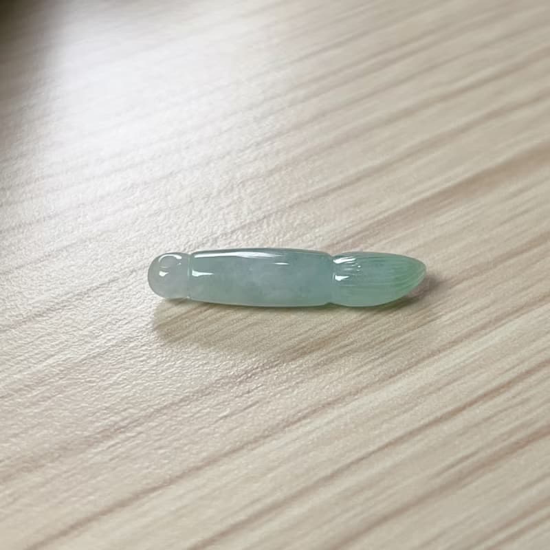 【願‧學業進步】冰飄陽綠翡翠文昌筆 | 天然緬甸A貨翡翠 | 送禮