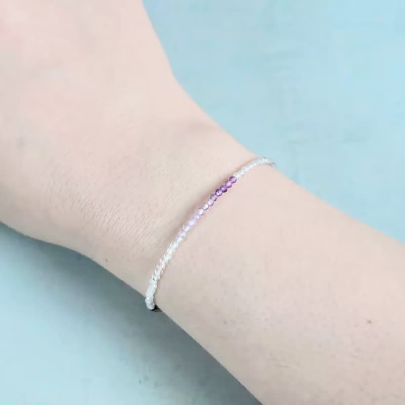 【日本製】スーパーセブンの極細ブレスレット　万能の石・調和