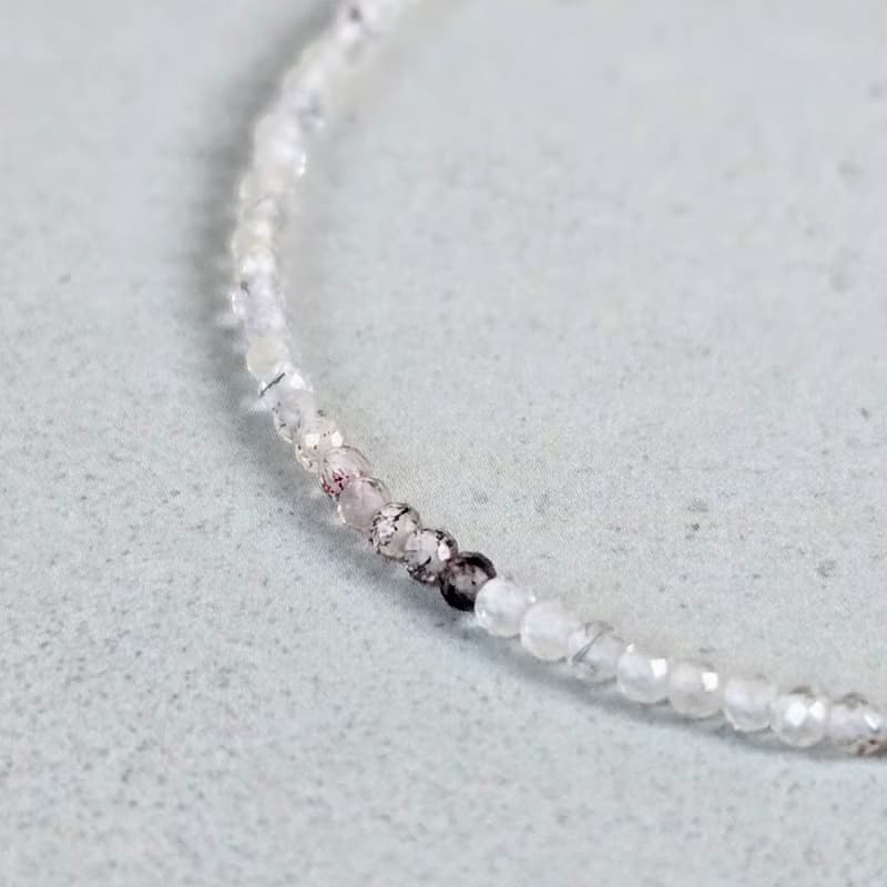 【日本製】スーパーセブンの極細ブレスレット　万能の石・調和