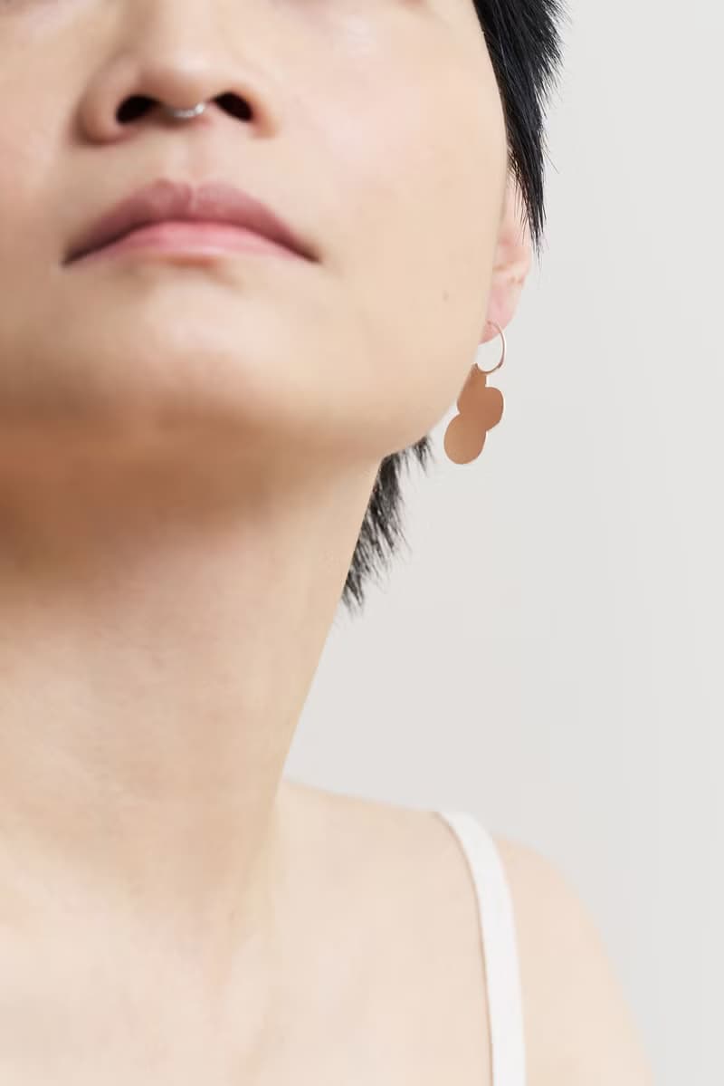 flat grape earrings - 平面葡球 耳飾