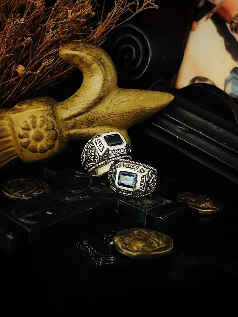 【礦石系列】榮耀之石Glory Stone Silver 925 純銀 戒指 拓帕石