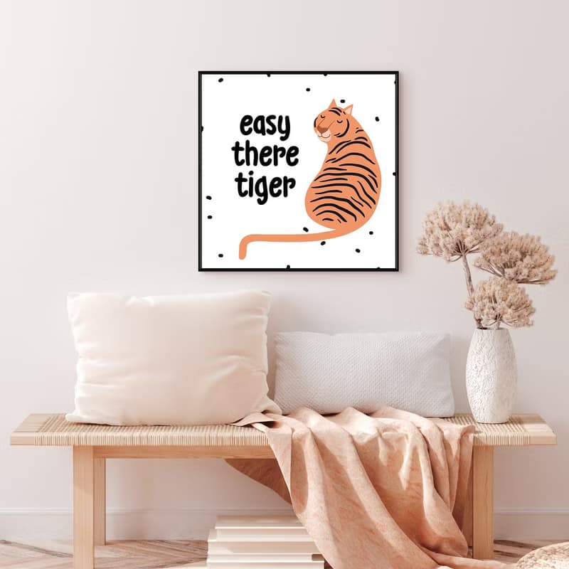 Easy there tiger !-童趣/掛畫/老虎/虎年/新年掛畫/複製畫/過年