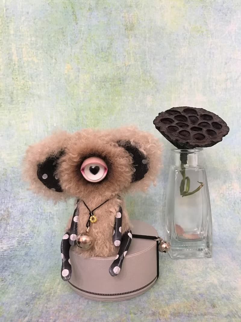 Coffee with milk cheburashka-cyclops mini_MADE-TO-ORDER!