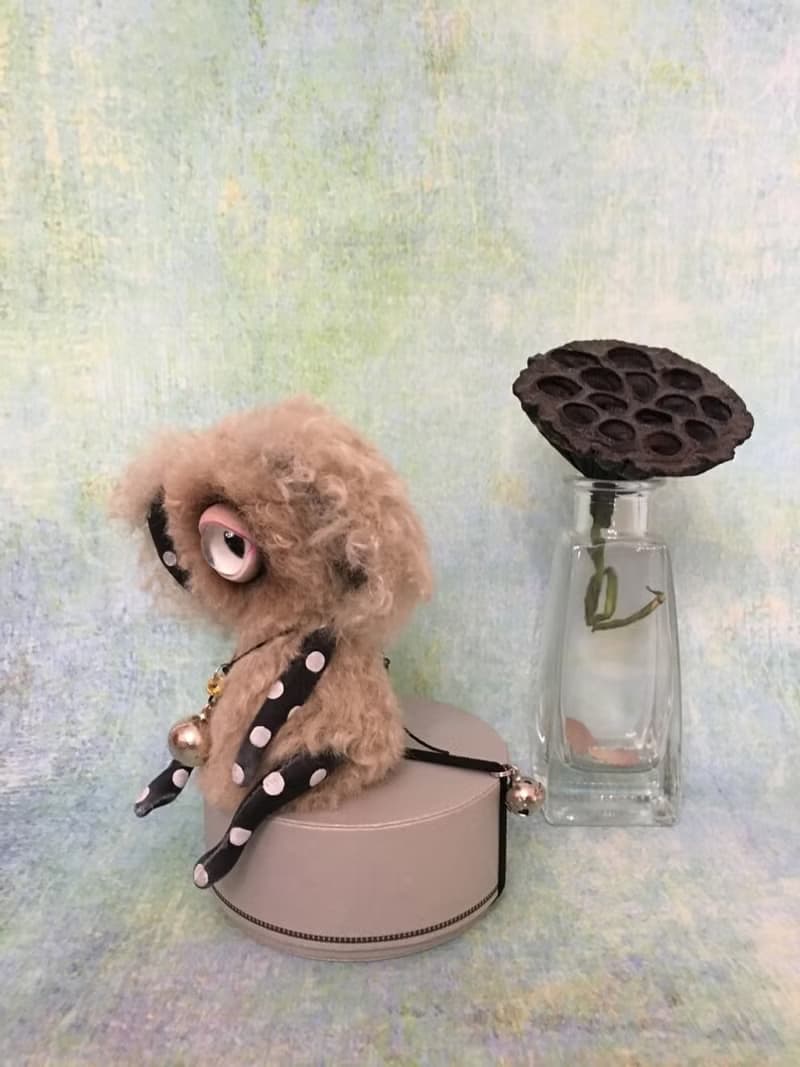 Coffee with milk cheburashka-cyclops mini_MADE-TO-ORDER!