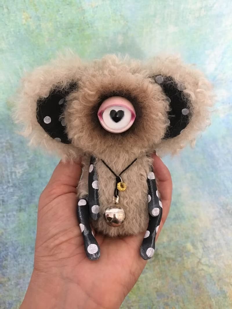 Coffee with milk cheburashka-cyclops mini_MADE-TO-ORDER!