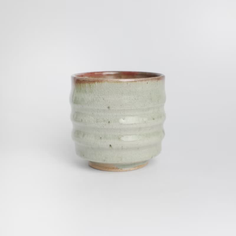 明芽窯 l 柴燒青瓷銅紅鐵斑水杯 陶杯 茶杯 青瓷 陶器 蒐藏品 T