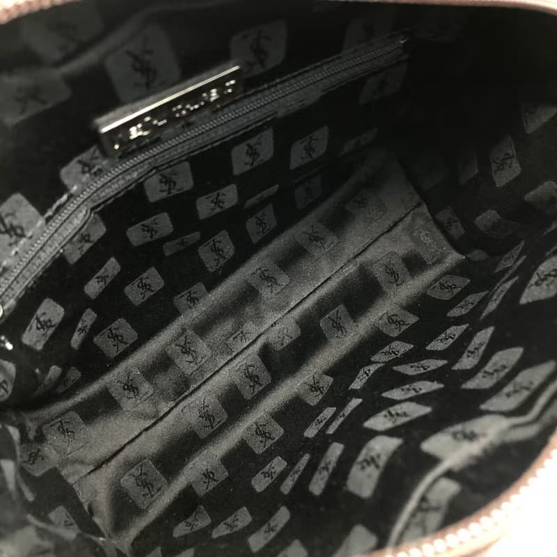 【 日本直送　名牌中古包 】Yves Saint Laurent イヴ・サンローラン ショルダーバッグ ブラウン YSL ナイロン vintage hiiu4k