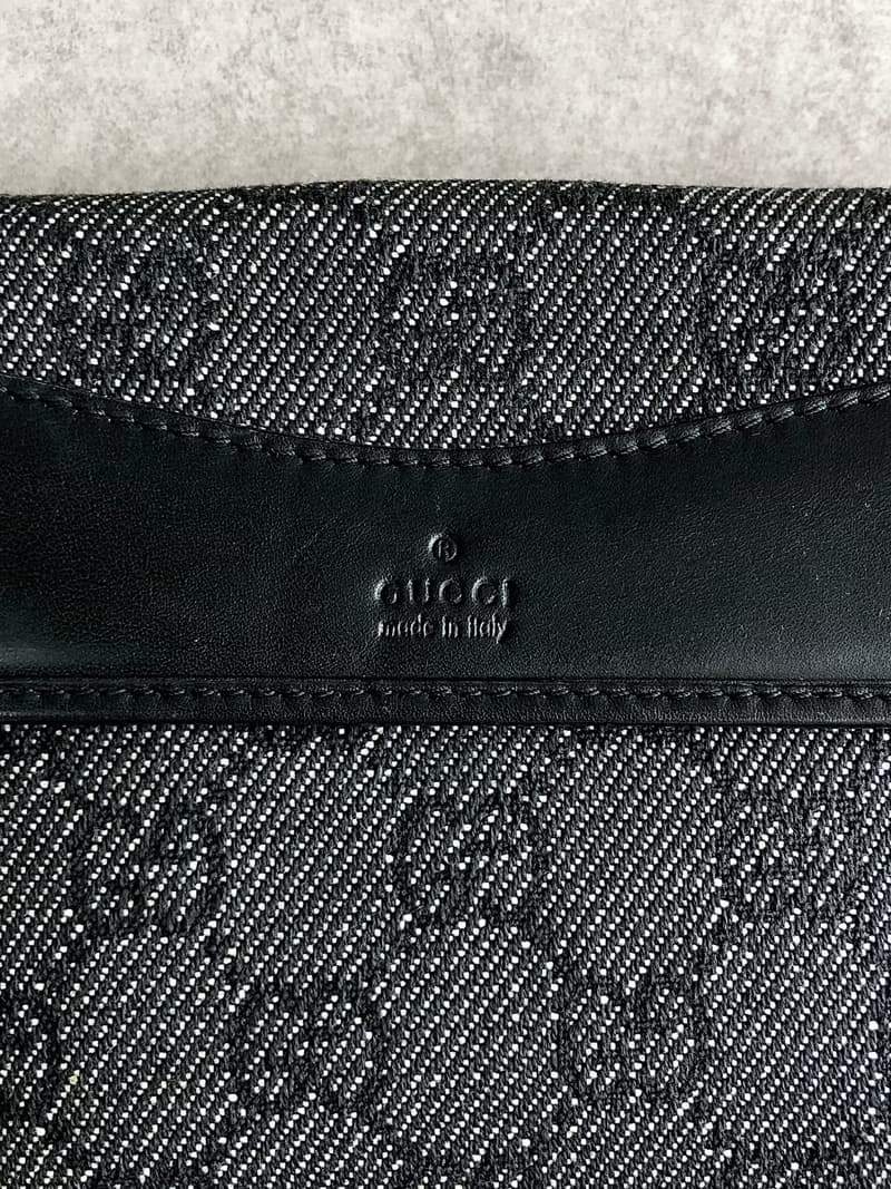 【 日本直送　名牌中古包 】GUCCI グッチ 財布 ブラック GGキャンバス 二つ折り財布 vintage ヴィンテージ オールド znwywn