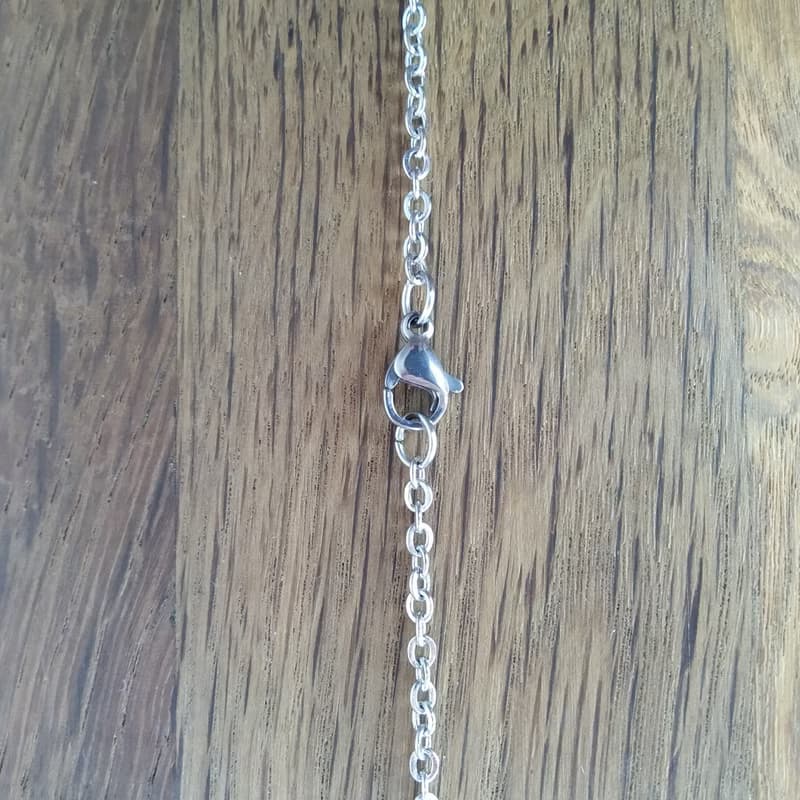 Cyberpunk pendant on chain. Cybercore jewelry. Sci fi necklace Father day gift
