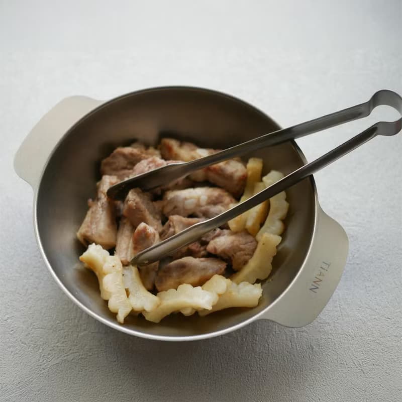 【輕鬆露營】可直火│純鈦蘋果碗2入 (輕巧鈦鍋/ 烤模/ 沙拉碗)