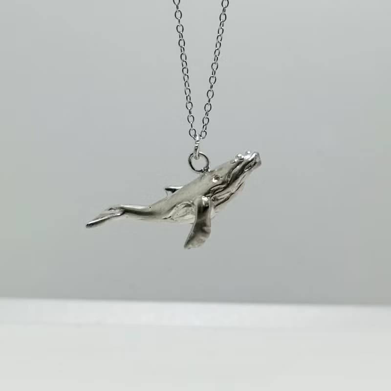 925純銀座頭鯨項鍊 くじら  Humpback