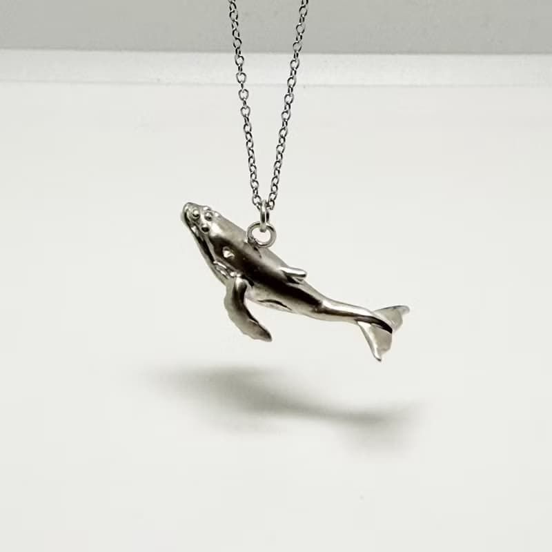 925純銀座頭鯨項鍊 くじら  Humpback