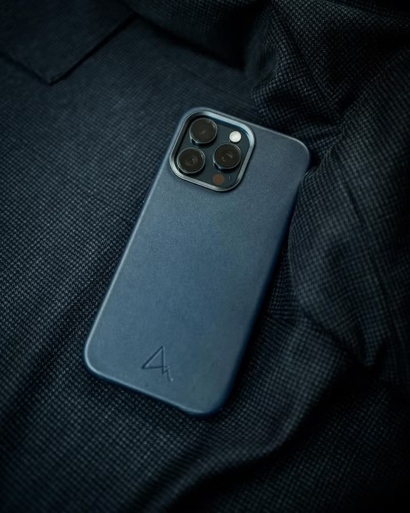 ARMOR iPhone 15系列全真皮 MagSafe 電話保護殼_海軍藍