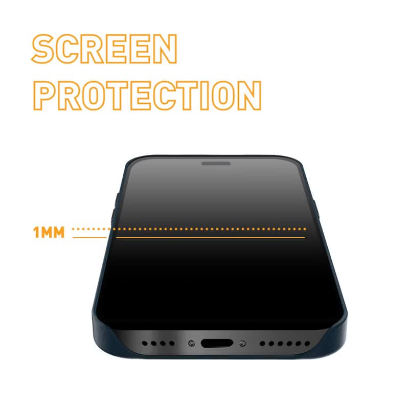 ARMOR iPhone 15系列全真皮 MagSafe 電話保護殼_海軍藍