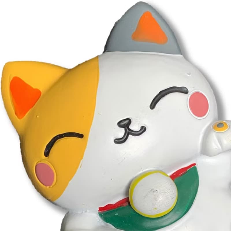 日本可愛招財貓冰箱裝飾磁鐵+日本 Q版-招財貓臂章【2件組】冰箱