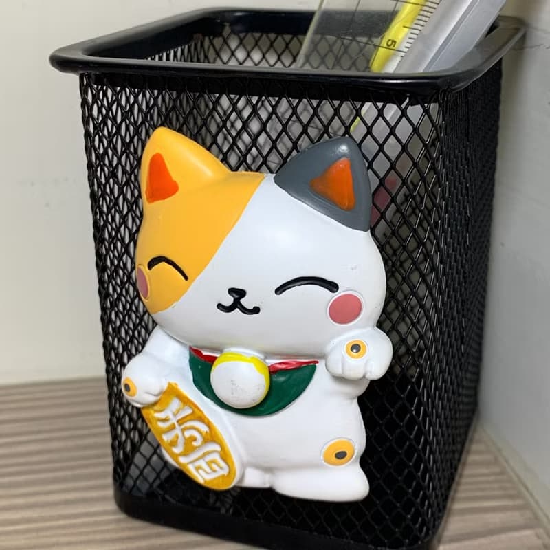 日本可愛招財貓冰箱裝飾磁鐵+日本 Q版-招財貓臂章【2件組】冰箱