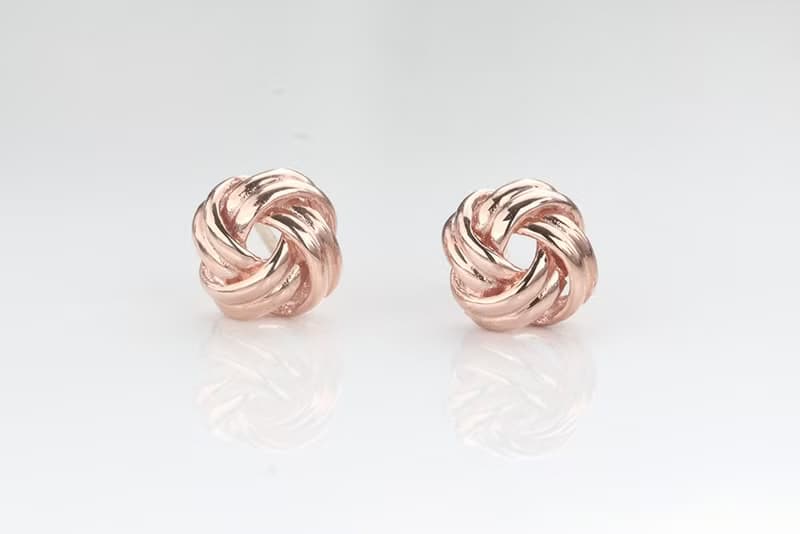 14K Twisted roll Earring 麻花耳針耳環