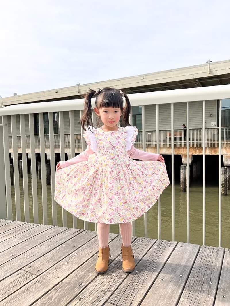 英國LIBERTY FABRICS女童Stella法式圍裙洋裝