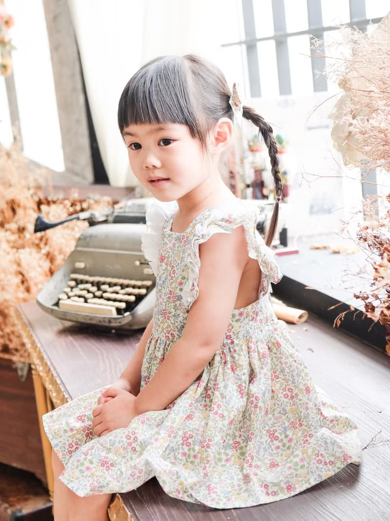 英國LIBERTY FABRICS女童Stella法式圍裙洋裝