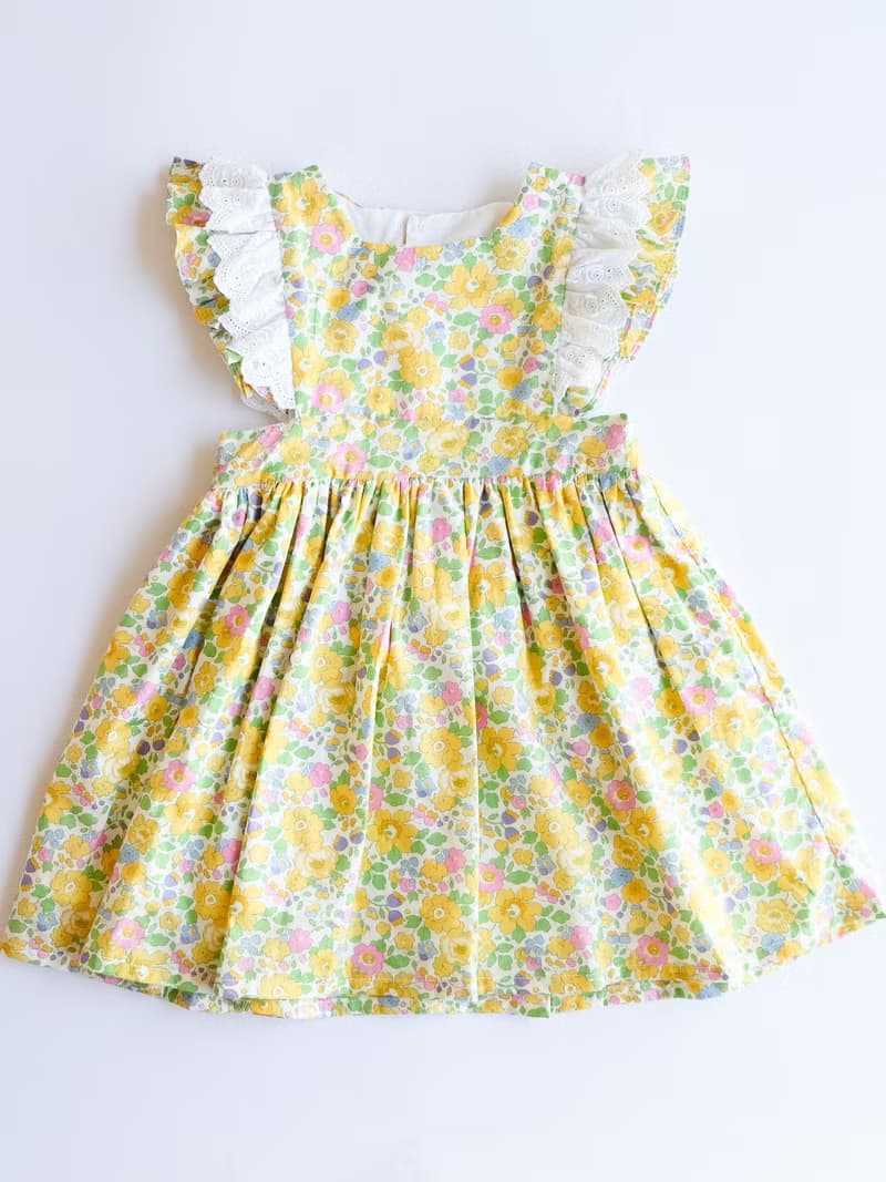 英國LIBERTY FABRICS女童Stella法式圍裙洋裝