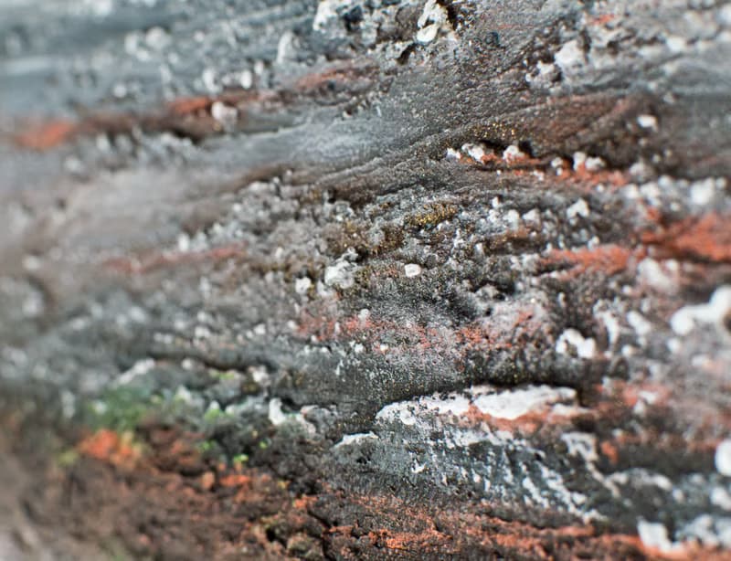 Abstract landscape relief painting in mixed media from the artist