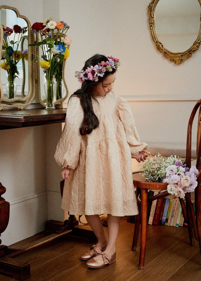 a floral corsage dress