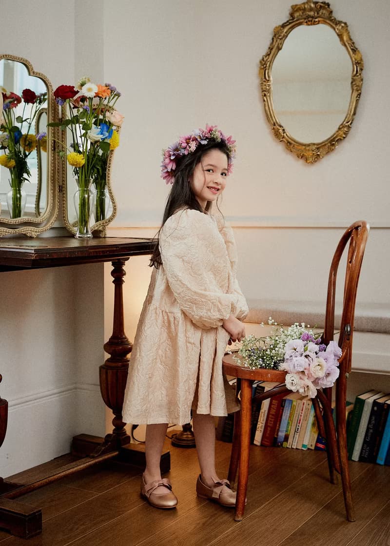 a floral corsage dress