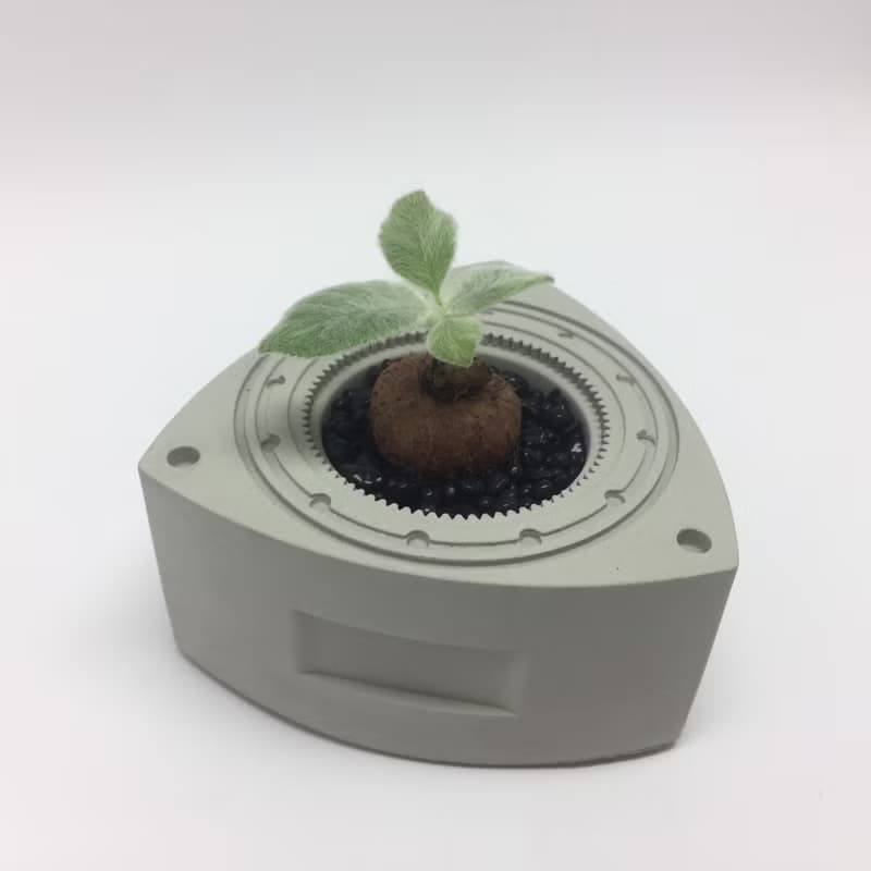 轉子引擎造型水泥盆