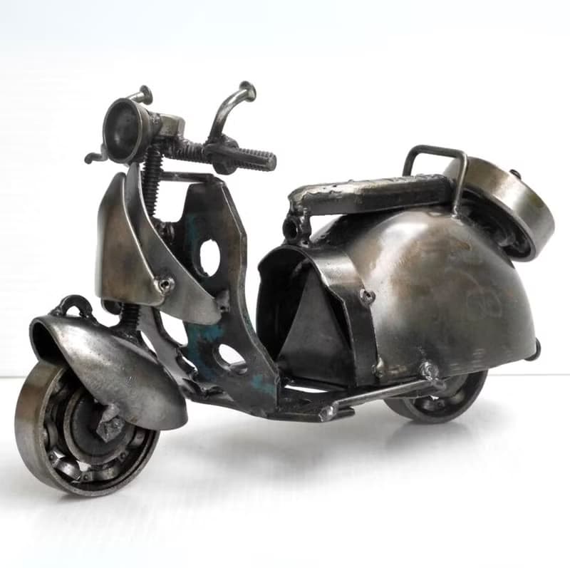 One-Of-A-Kind Christmas Gift Idea, Vespa (A) Motorcycle Welding sculptures