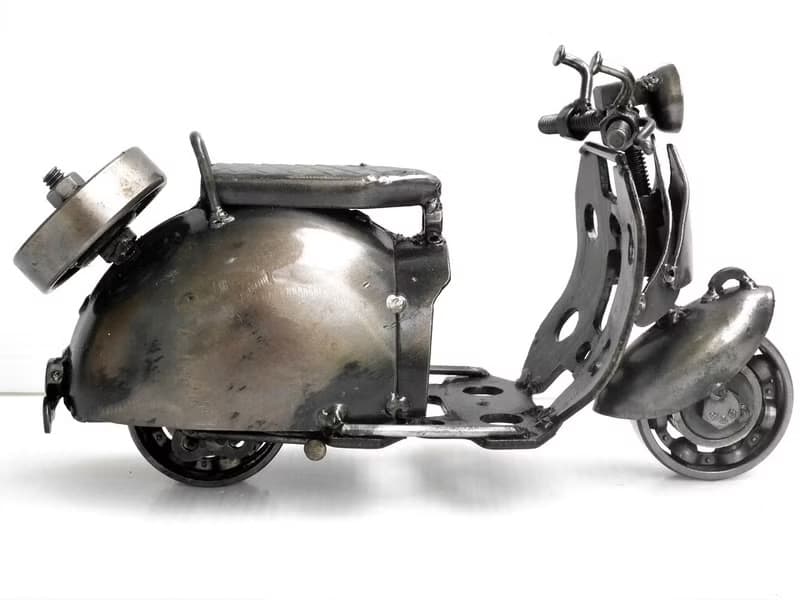 One-Of-A-Kind Christmas Gift Idea, Vespa (A) Motorcycle Welding sculptures