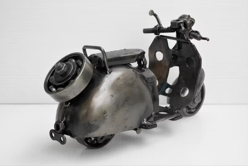 One-Of-A-Kind Christmas Gift Idea, Vespa (A) Motorcycle Welding sculptures
