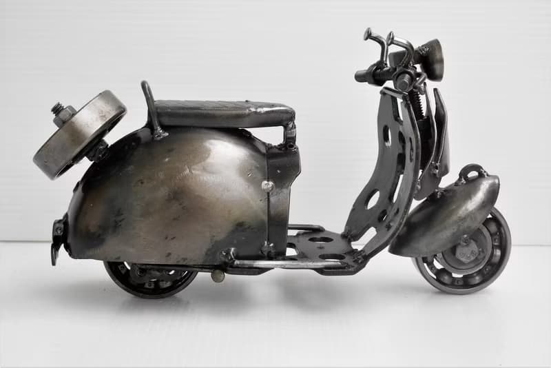 One-Of-A-Kind Christmas Gift Idea, Vespa (A) Motorcycle Welding sculptures