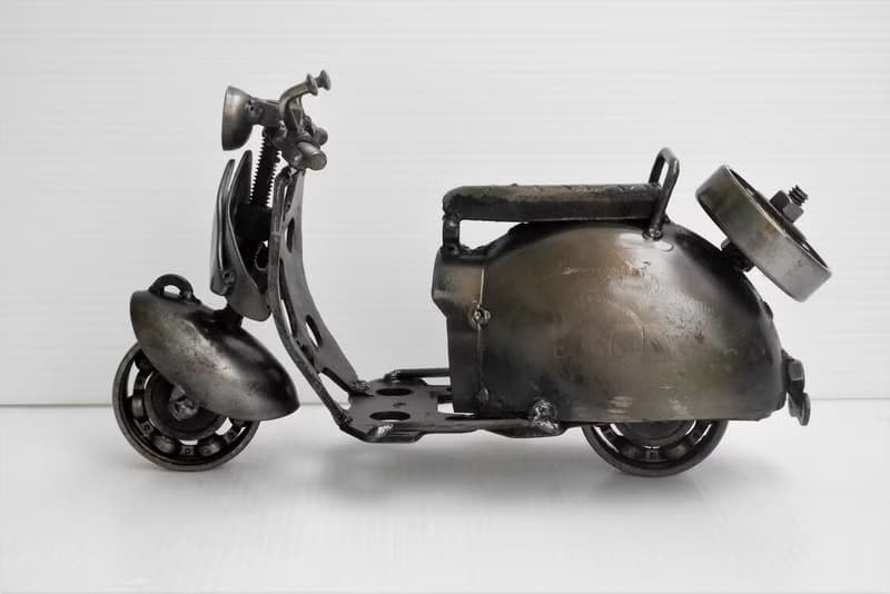 One-Of-A-Kind Christmas Gift Idea, Vespa (A) Motorcycle Welding sculptures