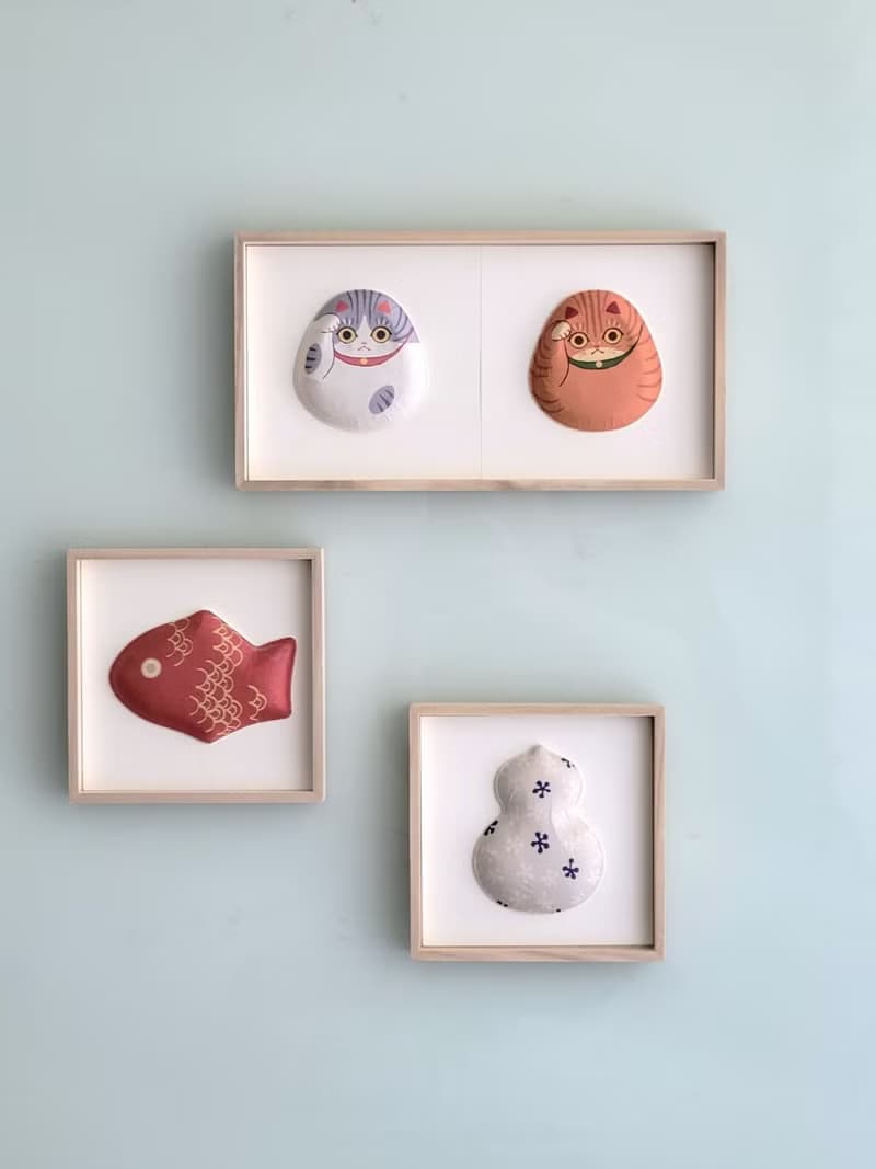 【新年送禮】犬張子緣起招福和紙掛飾 /小國和紙/招財貓