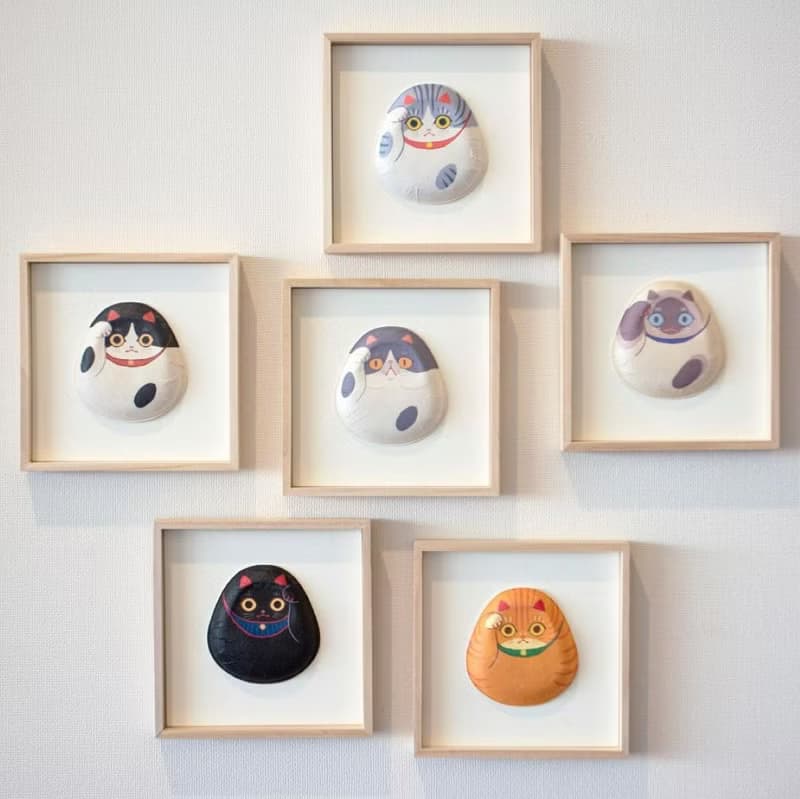 【新年送禮】犬張子緣起招福和紙掛飾 /小國和紙/招財貓