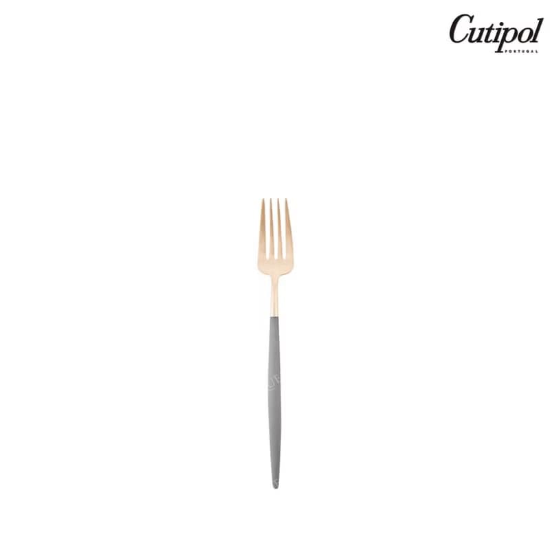 葡萄牙Cutipol GOA灰玫瑰金18.5cm點心叉