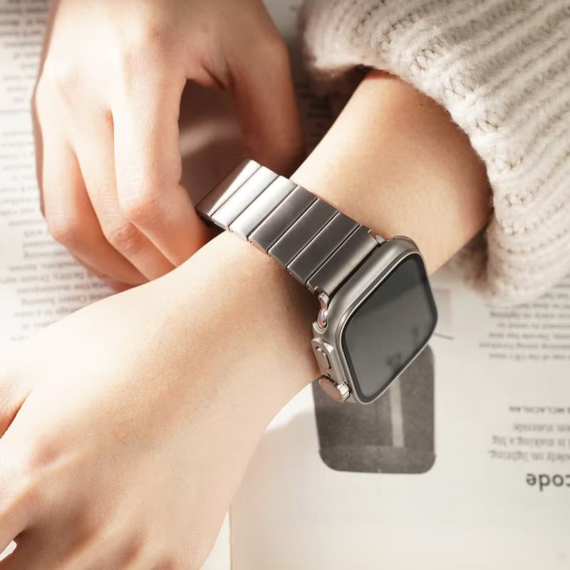 Apple watch - 橫版鈦金屬 蘋果錶帶