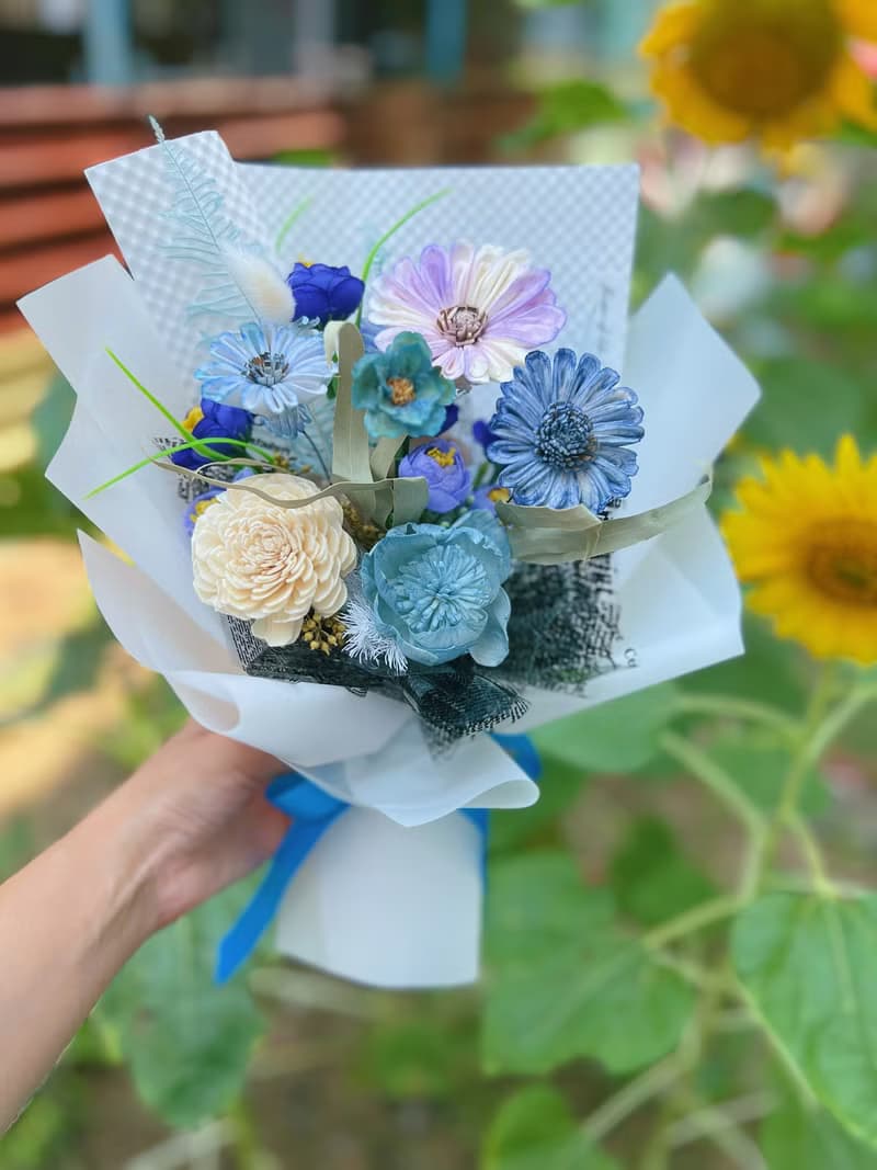 【畢業花束】flower-of-life   藍海星願 青春繽紛畢業花束