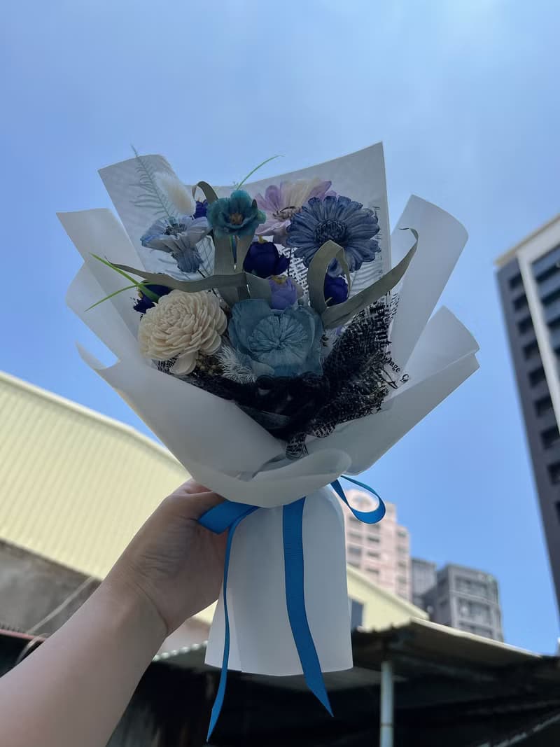 【畢業花束】flower-of-life   藍海星願 青春繽紛畢業花束