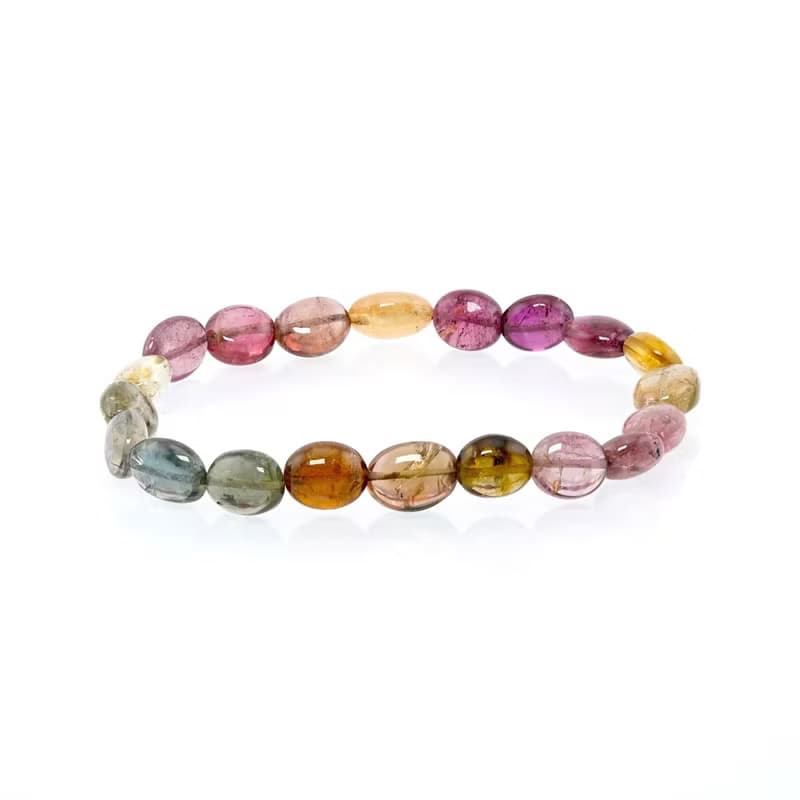 寶麗金珠寶-天然彩色糖果碧璽手鍊