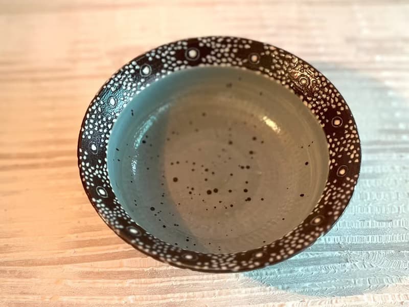 點點聚合咖啡花邊碗_陶瓷餐碗