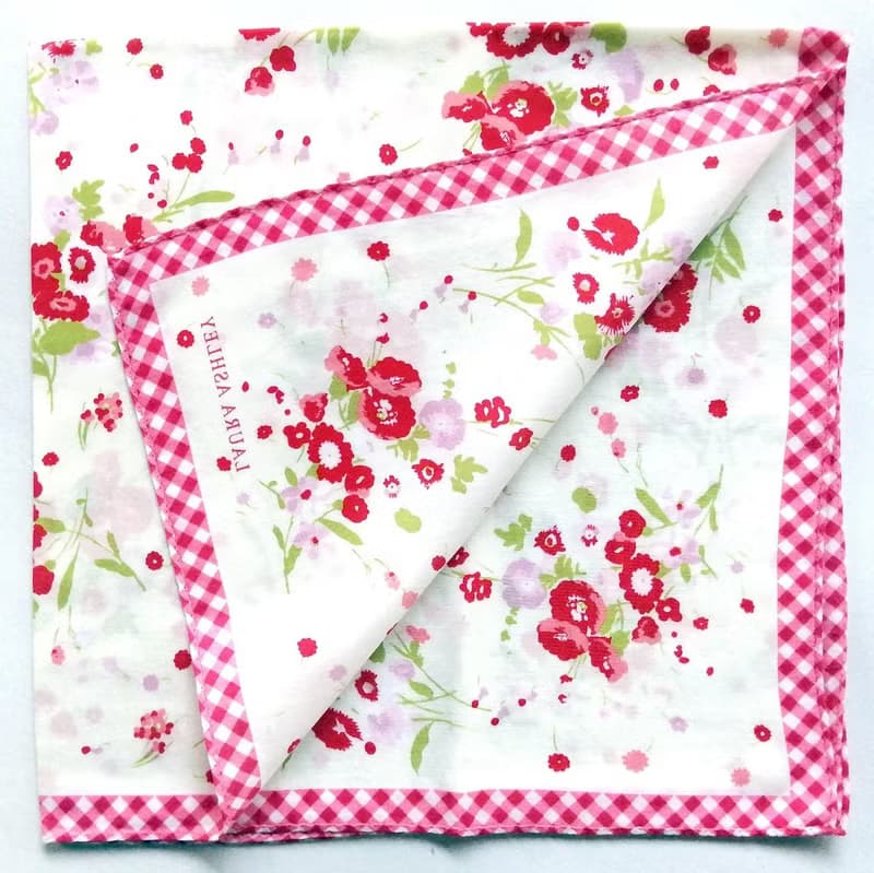 Laura Ashley Vintage Scarf Floral 23 x 23 inches