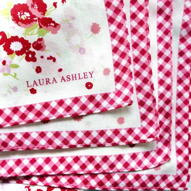Laura Ashley Vintage Scarf Floral 23 x 23 inches
