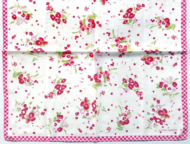 Laura Ashley Vintage Scarf Floral 23 x 23 inches