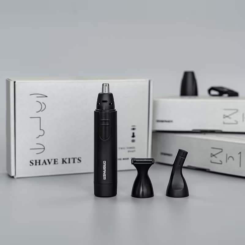 【三合一修鬍組+固態香水】限量聯名禮盒 木質果香/鼻毛修鬍刀 男