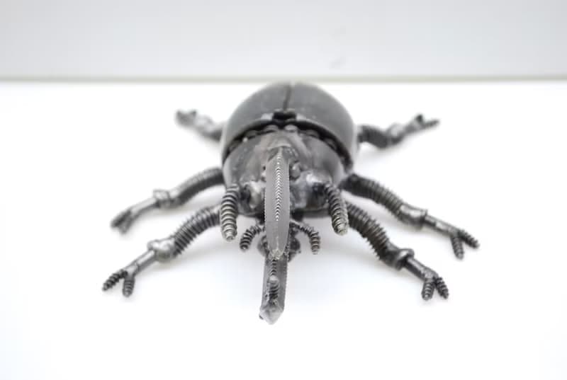 Beetle Metal Sculpture, Gift For Anniversary, Welding Sculpture