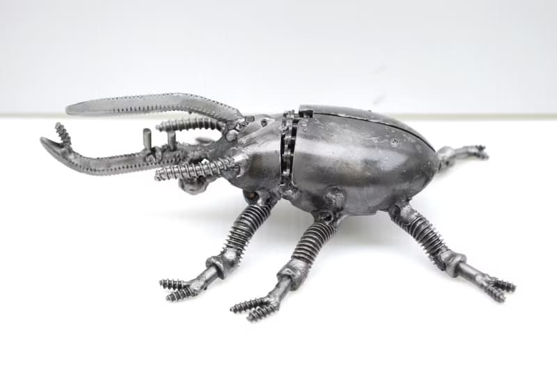 Beetle Metal Sculpture, Gift For Anniversary, Welding Sculpture