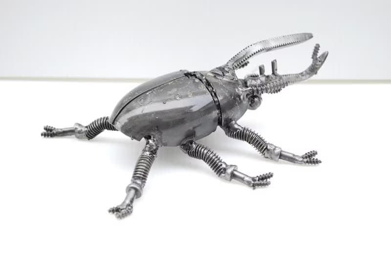 Beetle Metal Sculpture, Gift For Anniversary, Welding Sculpture