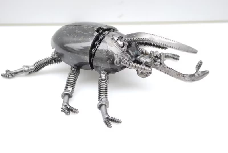Beetle Metal Sculpture, Gift For Anniversary, Welding Sculpture